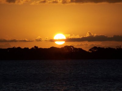 Sunset over Guaba Lake
