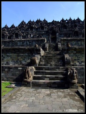Stairs to temple