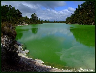 Volcanic lake at Waiotapu, North Island