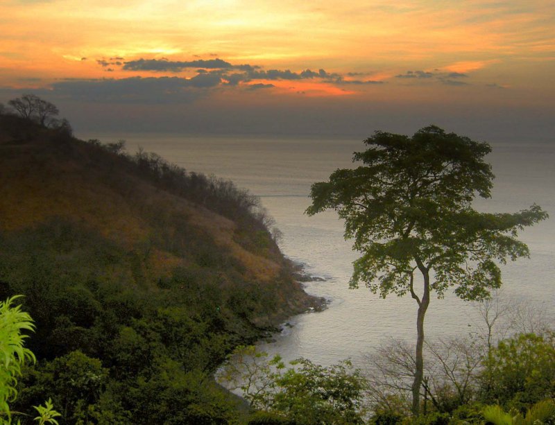 Costa Rica black sand beach