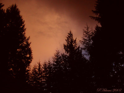 Stormy Sunset - February 26, 2007