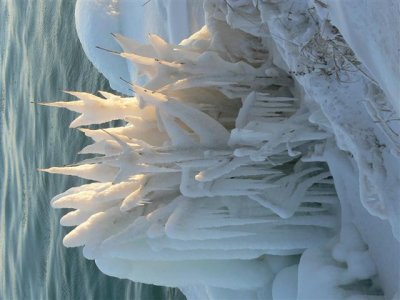 Ice Formation on River