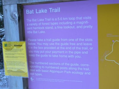 Bat Lake Sign