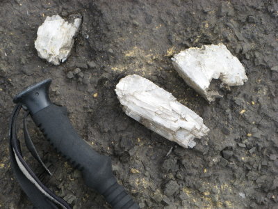Calcite?  Sulfuric terrain