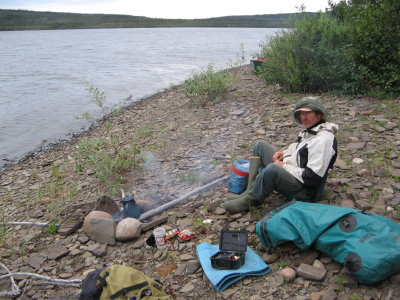 Final camp, on shore of lake