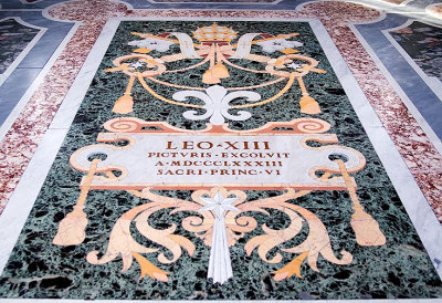 Vatican museums, floor detail