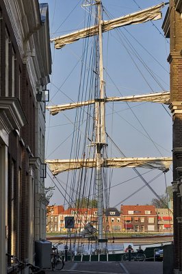 ship at IJssel river