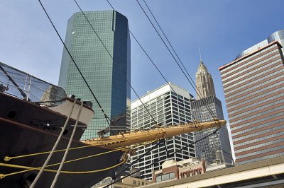 bowsprit with skyscrapers