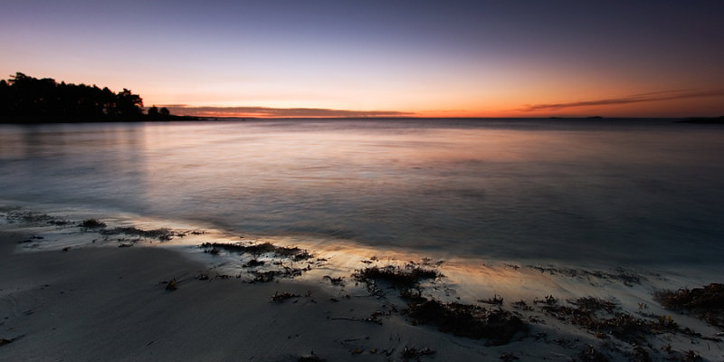 early at beach