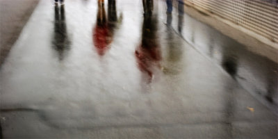 wet pavement