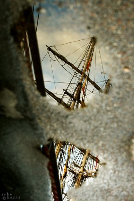 tall ship reflection
