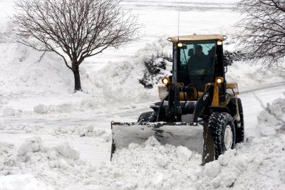 Snow plow in Colorado