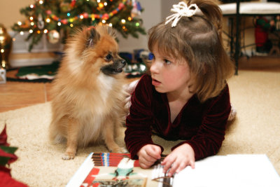 Sarah & Cocoa eye to eye