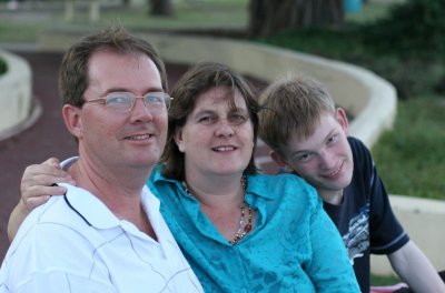 Wife Julie, myself & Matt