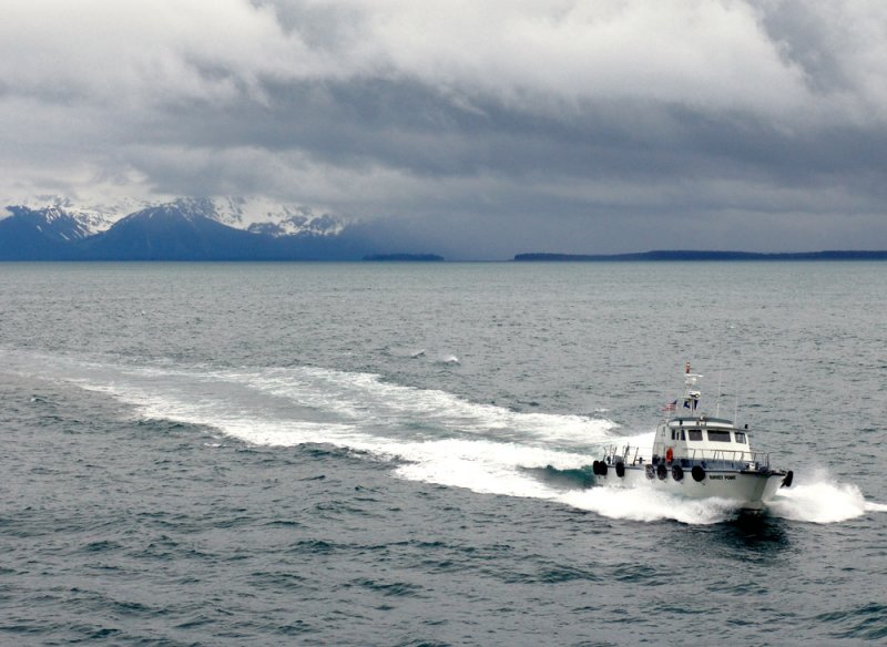 Nearing Hubbard Glacier