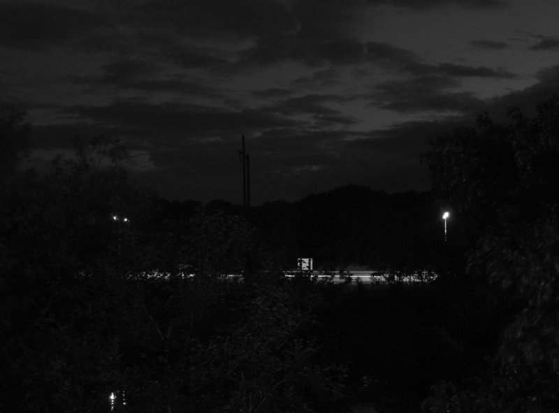 evening - b&w