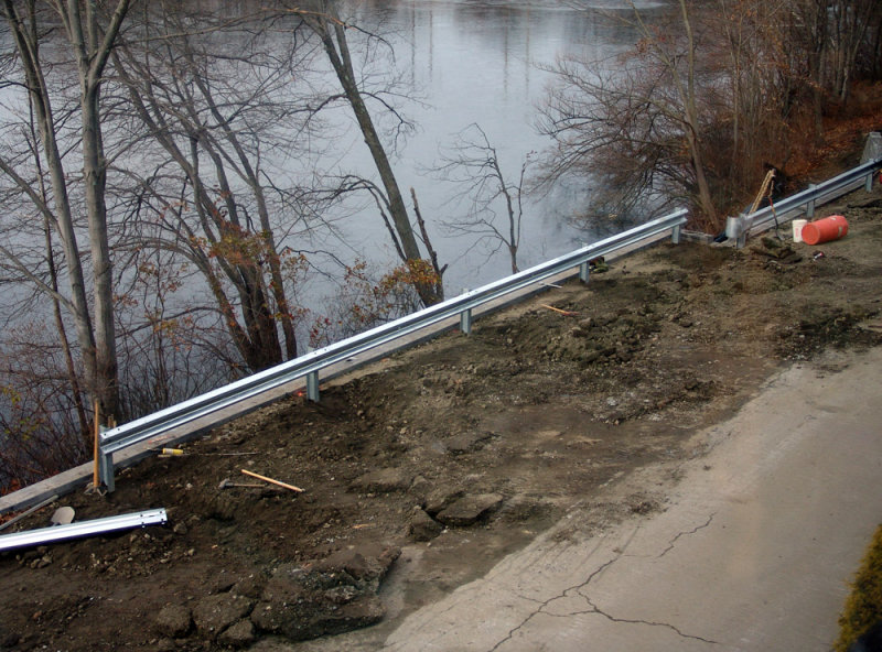 putting up the guardrail