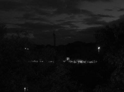 evening - b&w
