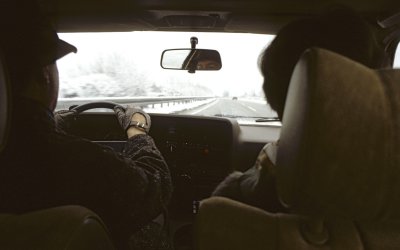 Driving to Bettinas Wedding