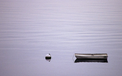 Rowboat off Brents Beach