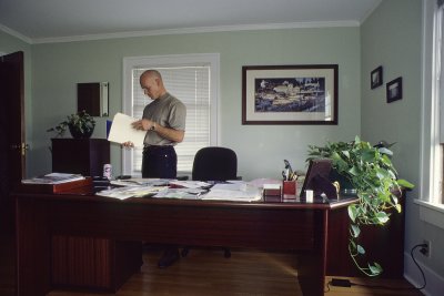 Brent in his Home Office