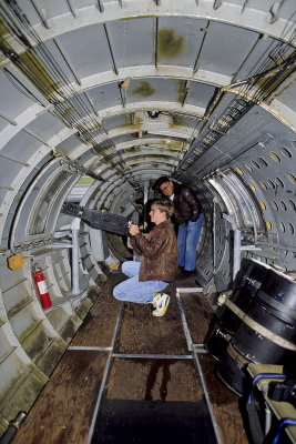 Bryan at Waist Gunner position B-17