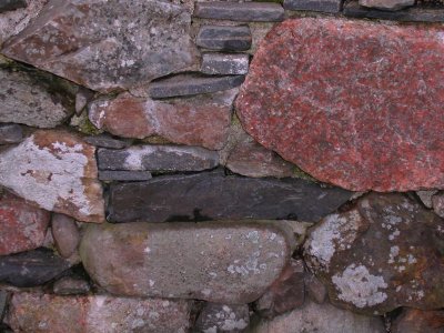 Stone wall, Iona