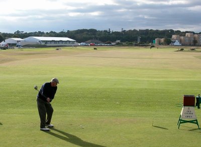 Teeing off at St Andrews