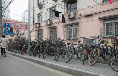 Typical array of bikes