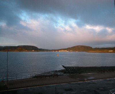 Sunrise at Oban from Kilchrenan House on the Esplanade
