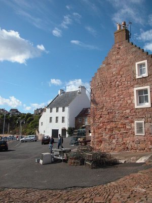 Approaching Crail harbour