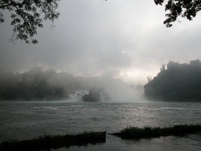 Schauffhausen Rhine falls early morning