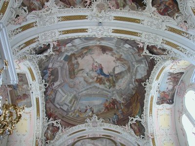 Ceiling of Wilten Basilica