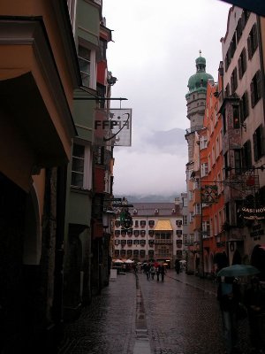 Looking towards the Golden Roof, Innsbruck