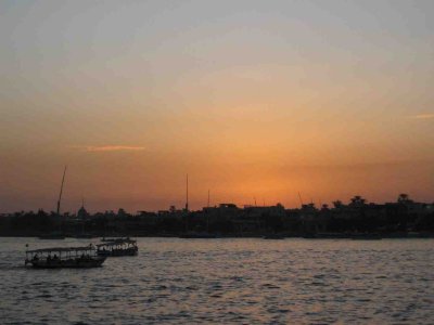 Last sunset we saw on the Nile