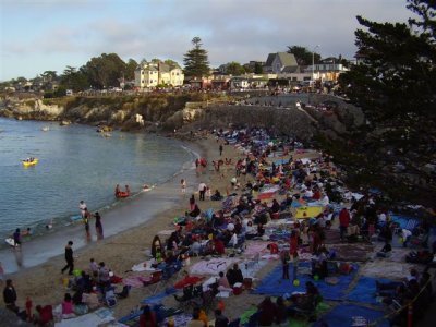 Feast of the lanterns crowd.