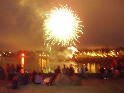 Feast of the lanterns fireworks.