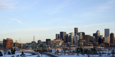 Denver Skyline at Sunset