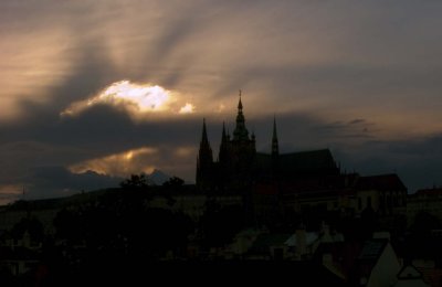pbase Prague Castle in setting sun June 22 R1010563.jpg