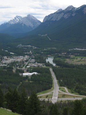 Town of Banff from Mt. Norquay