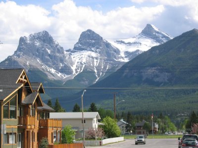 Three Sisters, Canmore Alberta - home of some serious mountain biking, snowboarding and Kicking Horse Coffee!