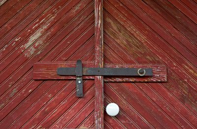 White door knob, Bastrop, Texas