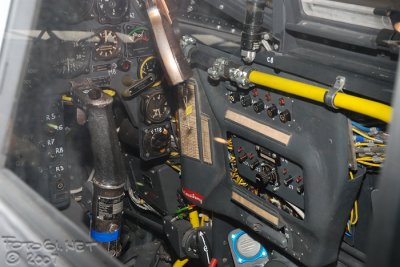 cockpit. note the handle of the original signal pistol