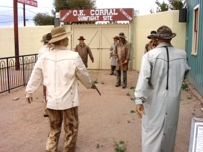 The site of the OK Coral gun fight. Tombstone, AZ