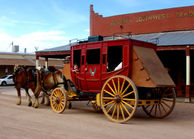 Stage coach in Tombstone