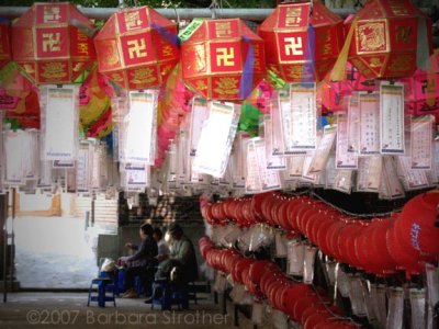 Seoul--Prayer Lanterns in Temple Yard.jpg