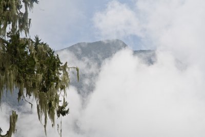 Mount Meru in the clouds