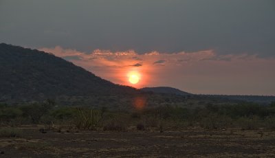 Sunrise near Lake Eyasi