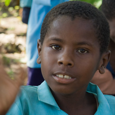 Boy at the Al-Karim Nursery school - Fumba - Zanzibar