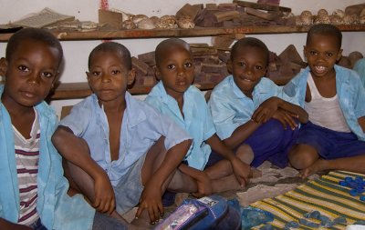 Boys at the Al-Karim Nursery school - Fumba - Zanzibar